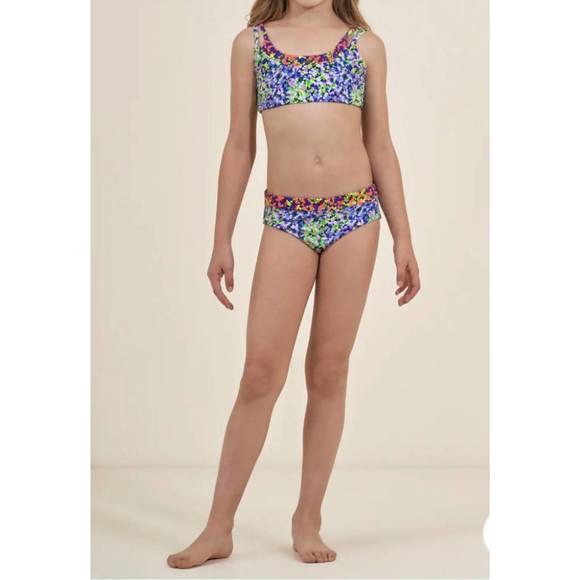 NEW MAAJI monetliberty dulcet girls bikini set in purple/multiple - Picture 2 of 3